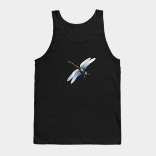 Steampunk Dragonfly with Clock Tank Top